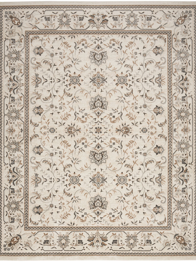Serenity Home SRH02 Ivory/Mocha 6' x 9' Rug