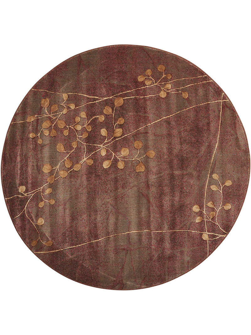 Somerset ST74 Multicolor 5'6" x Round Rug