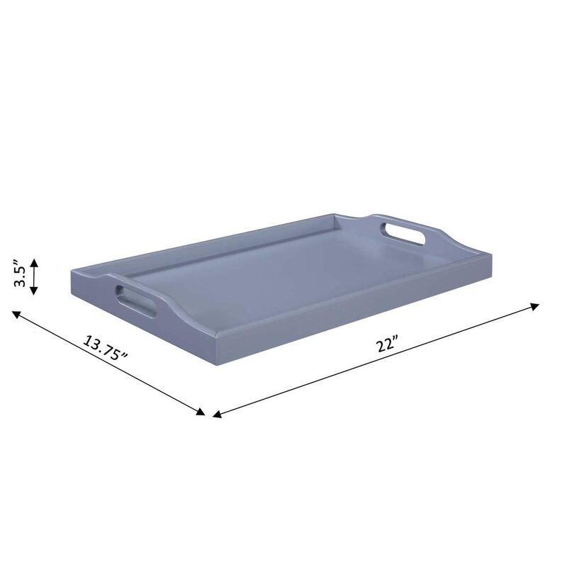 Convenience Concepts Designs2Go Serving Tray, Gray
