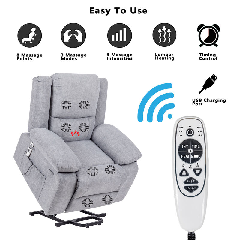 Streamdale Massage Electric Recliner Chair for Elderly