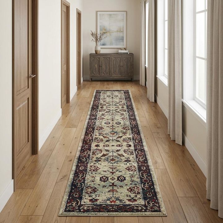 HomeRoots Oriental Runner Rug