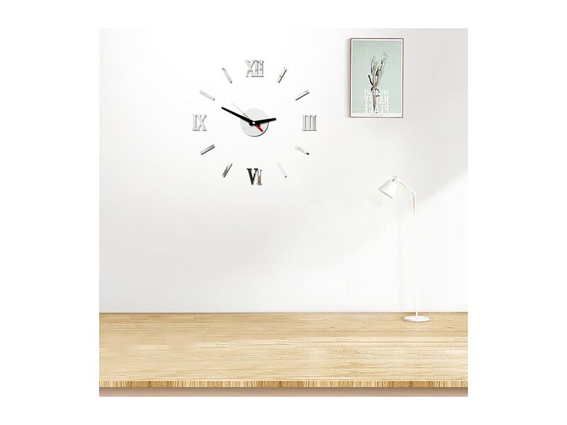 Frameless DIY Acrylic Sticker Wall Clock 74 Inch Silent Modern Living Room Decor image number 1