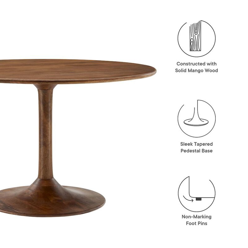 Lippa 48" Round Solid Wood Dining Table image number 2