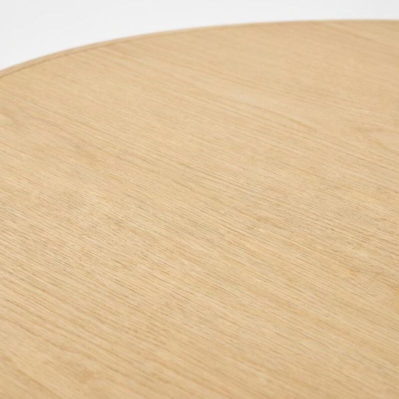 Black Oval Wood Dining Table, Modern Style, Seats 8 image number 6