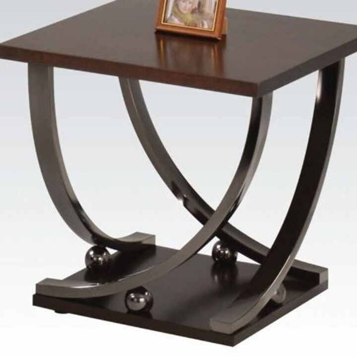 Modern End Table with Storage Shelf, Perfect for Living Room, Bedroom, or Office