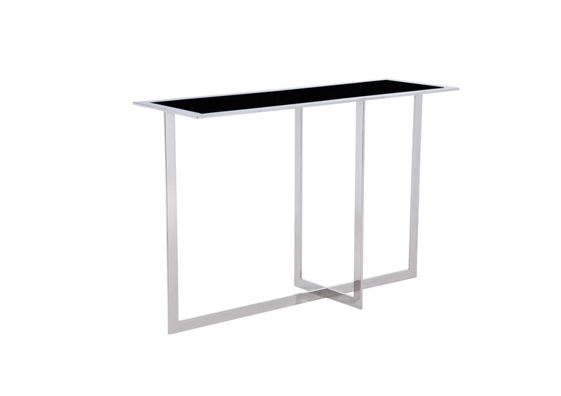 Pasargad Home Luxe Glass & Steel Console Table image number 0