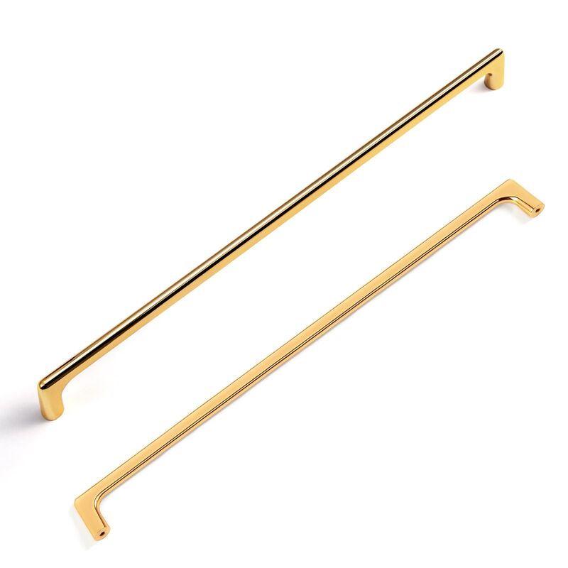 Goo-Ki Polished Gold Cabinet Pull in Modern Style,12.6 Inch(320mm) Hole CenterZinc Alloy Cabinet Handle,2 Pack
