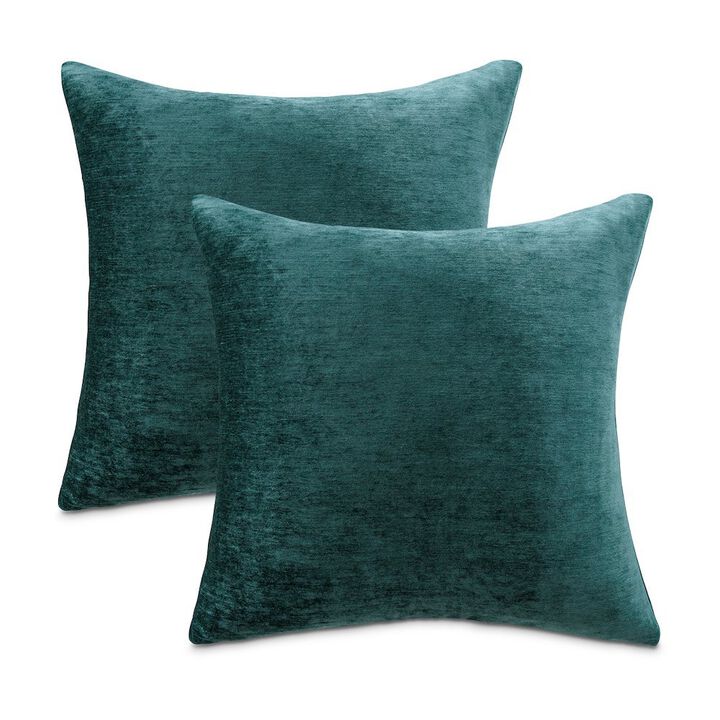 Michael Amini The Smith 20 Square Chenille Pillow, Set of 2