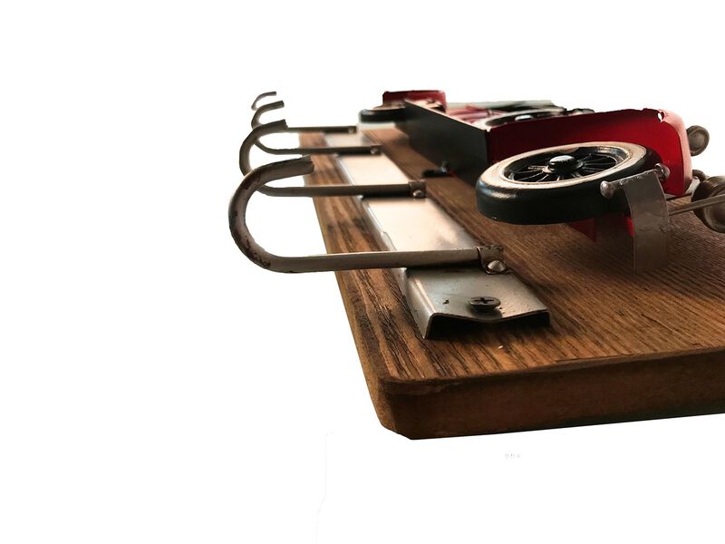 Classic Vintage Style Model J-Inspired Coat Rack with Multiple Hooks