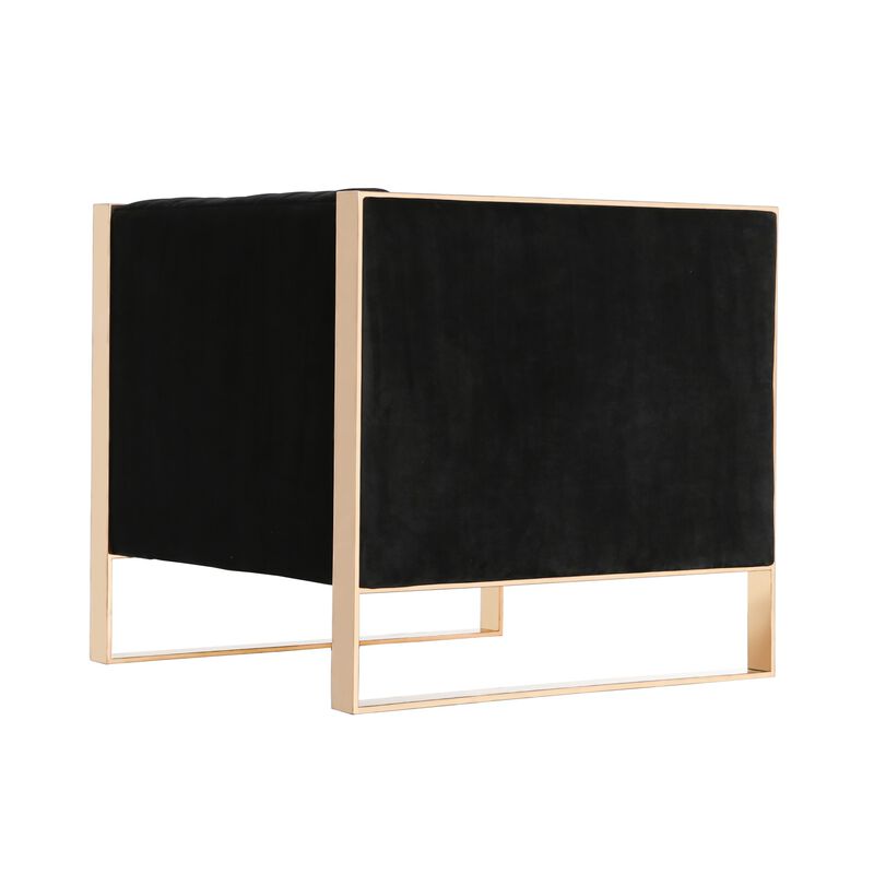 Trillium Black Accent Chair