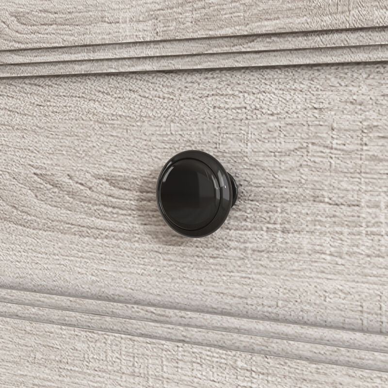 Retro Beige Light Wood Grain 35.4 in. Height Storage Cabinet, Sideboard, Food Pantry with 3-Drawer and 5-Shelf