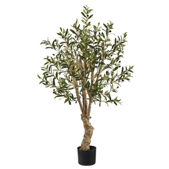Nearly Natural 3.5-in Olive Artificial Tree with 966 Leaves