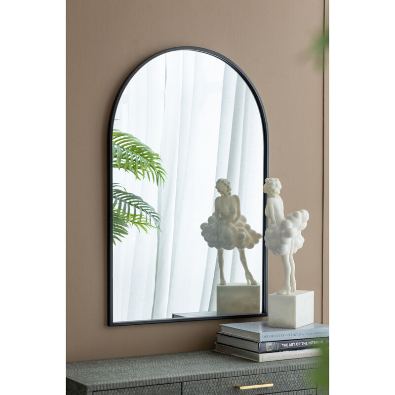 Streamdale 24'' Arched Wall Mirror with Metal Frame image number 1