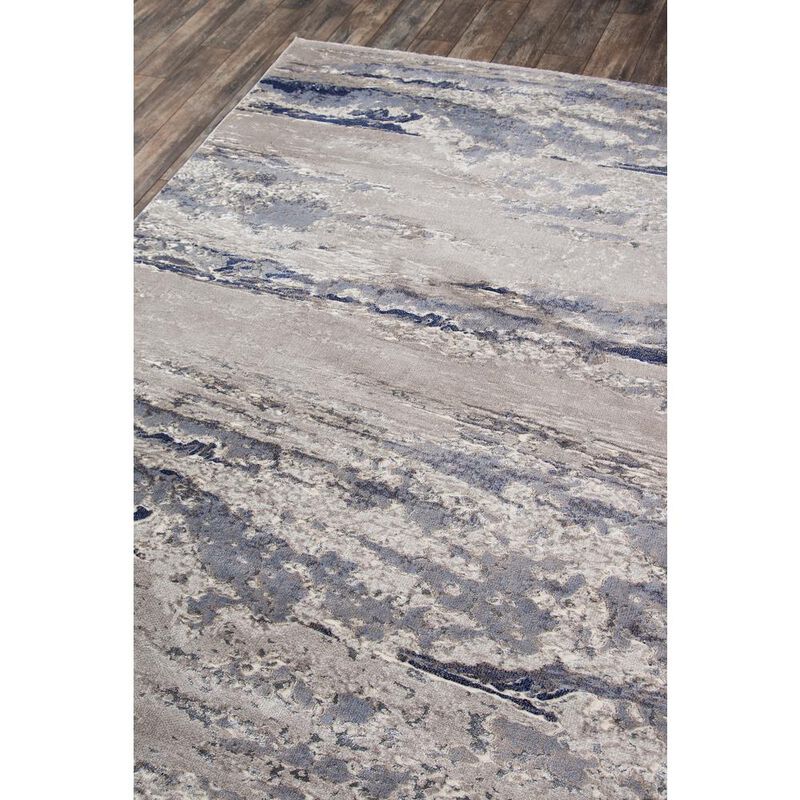 Momeni Contemporary Rectangle Area Rug, Blue, 2' X 3'