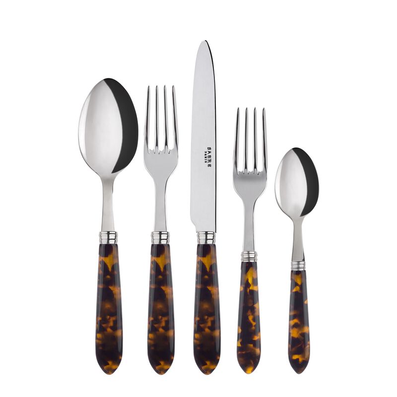 20 pieces cutlery set, Tortoise, Faux Tortoise