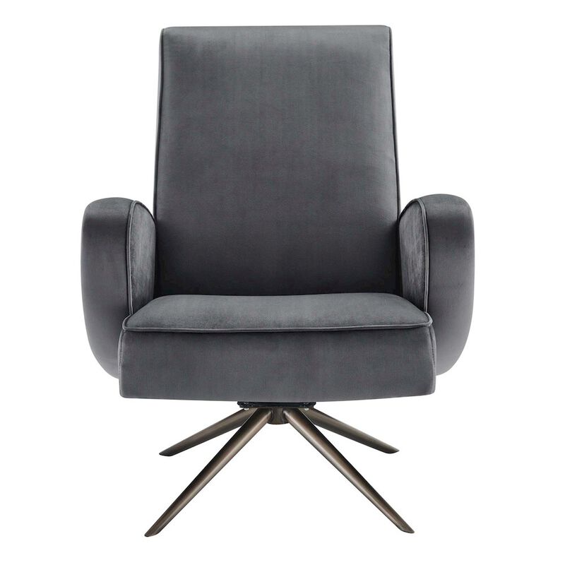 Superior Performance Velvet Swivel Chair image number 4