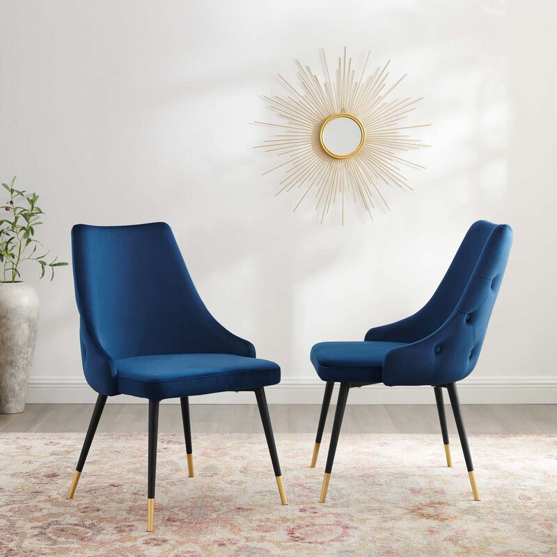 Adorn Dining Side Chair Performance Velvet Set of 2 image number 1