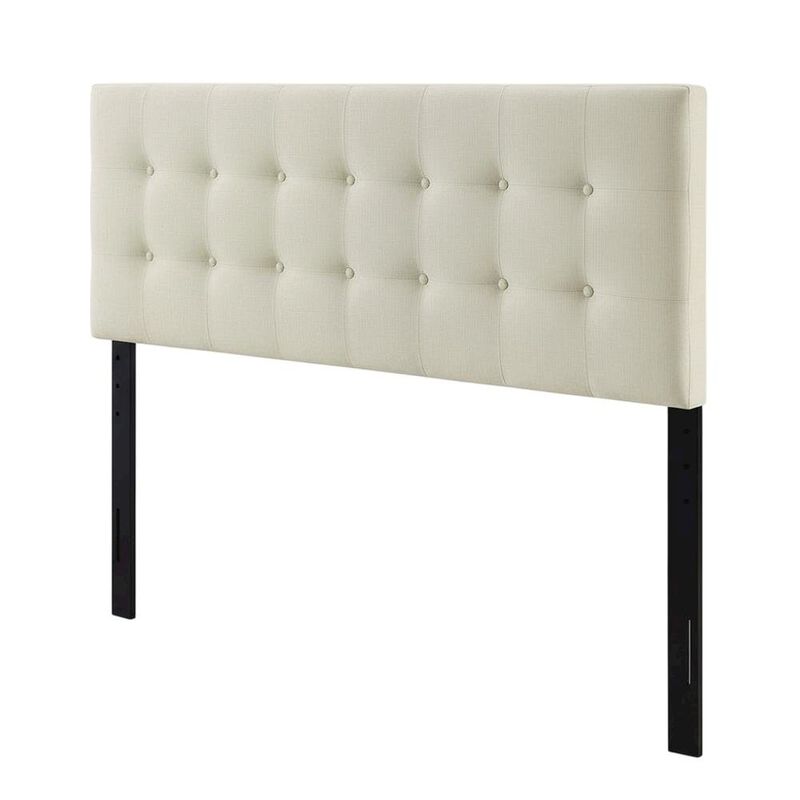 Upholstered Queen Headboard with Fabric Cover and Padded Design for Comfort image number 0