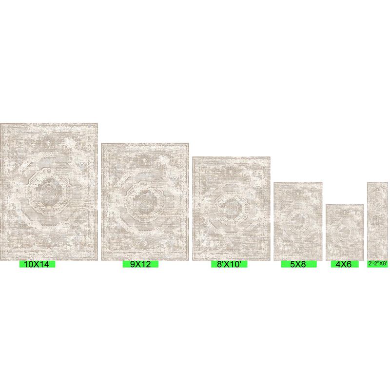 Pasargad Home Turkish Mamluk Cream Area Rug image number 5