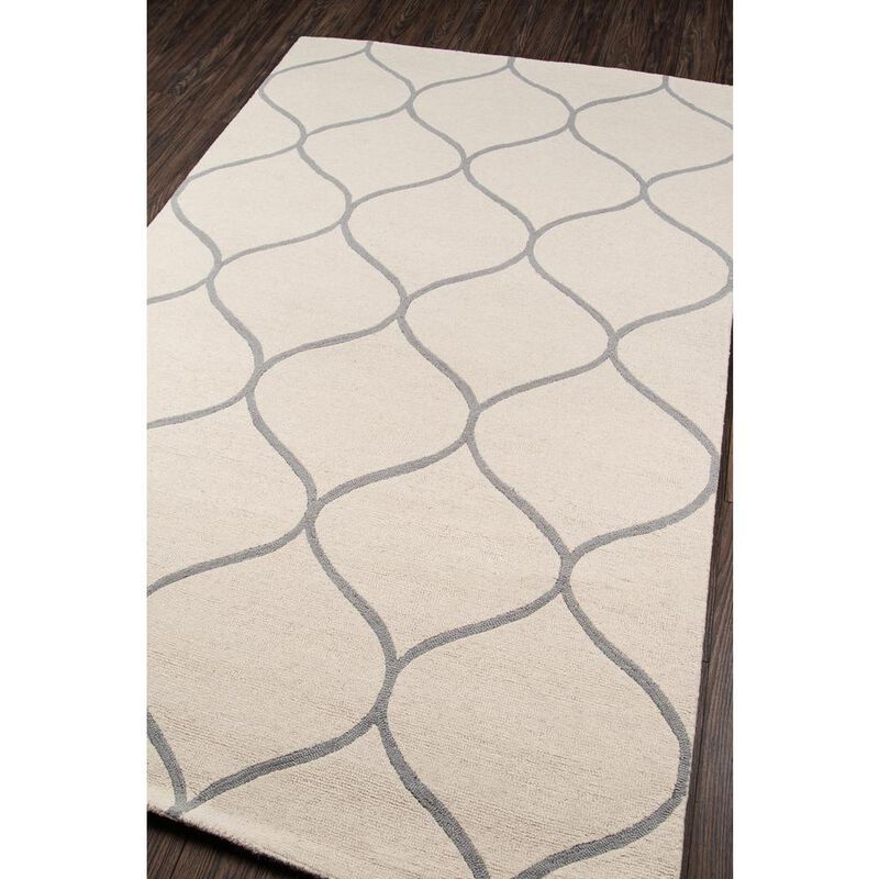 Momeni Contemporary Rectangle Area Rug, Ivory, 3'9 X 5'9