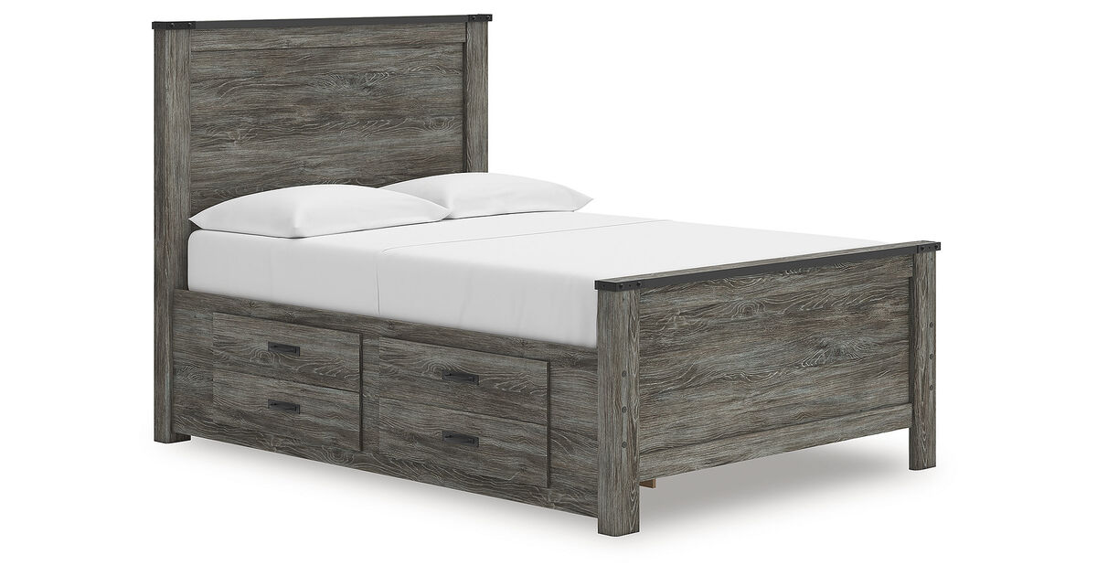 Frandern Full Panel Bed with Storage