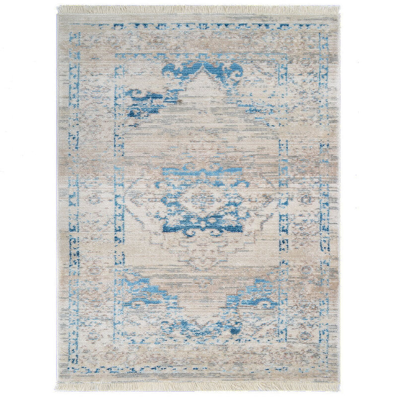 RUGSOTIC CARPETS MACHINE MADE POLYESTER AREA RUGS  - Rectangle Shape, Classic Oriental Traditional  Design, Low Pile Machine Made Area Rugs (M00085) image number 0