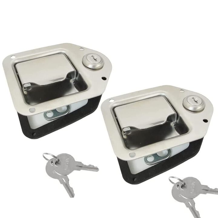 2Pcs Truck Tool Box Latch Paddle Handle Latch Tool Box Latch Replacement Latch Paddle Handle, Toolbox Storage Door Lock Latch St