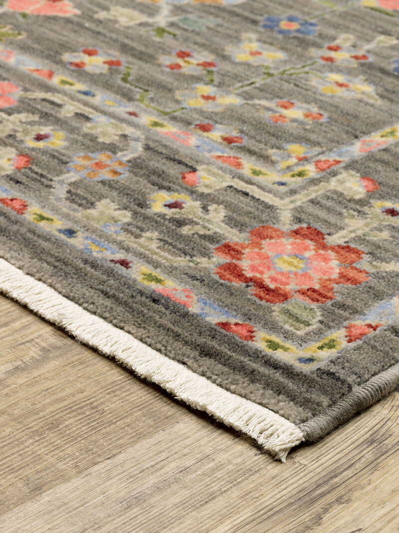 Lucca 5'3" x 7'6" Grey Rug image number 2