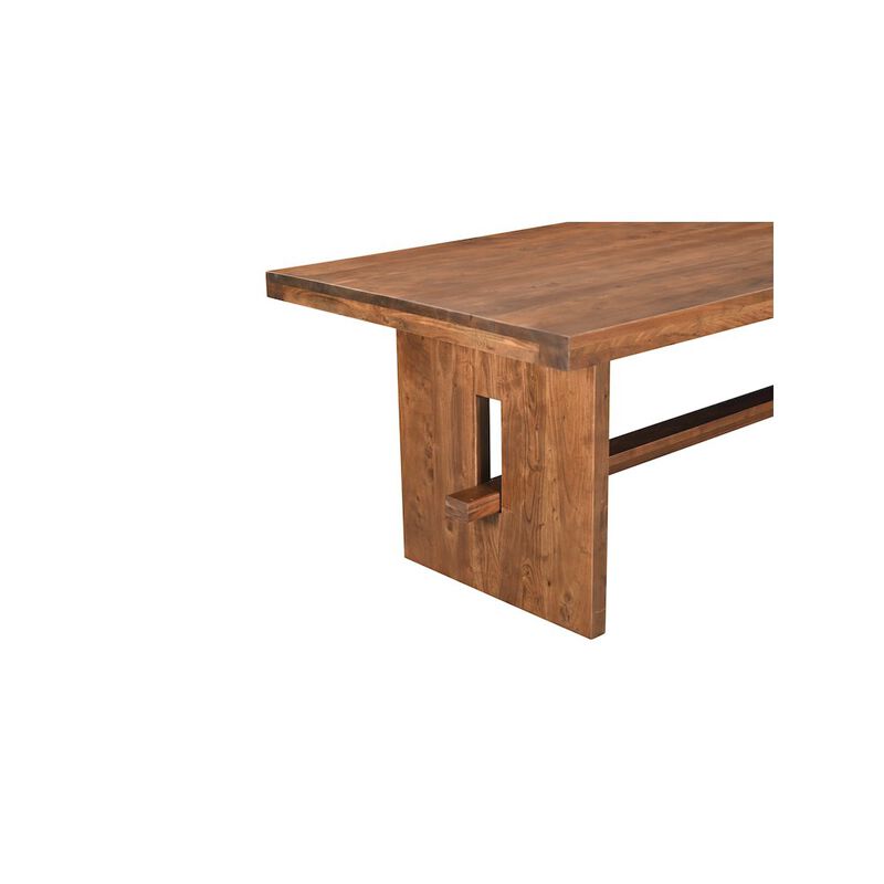 Taran Designs Elyria 86 Solid Wood Trestle Dining Table