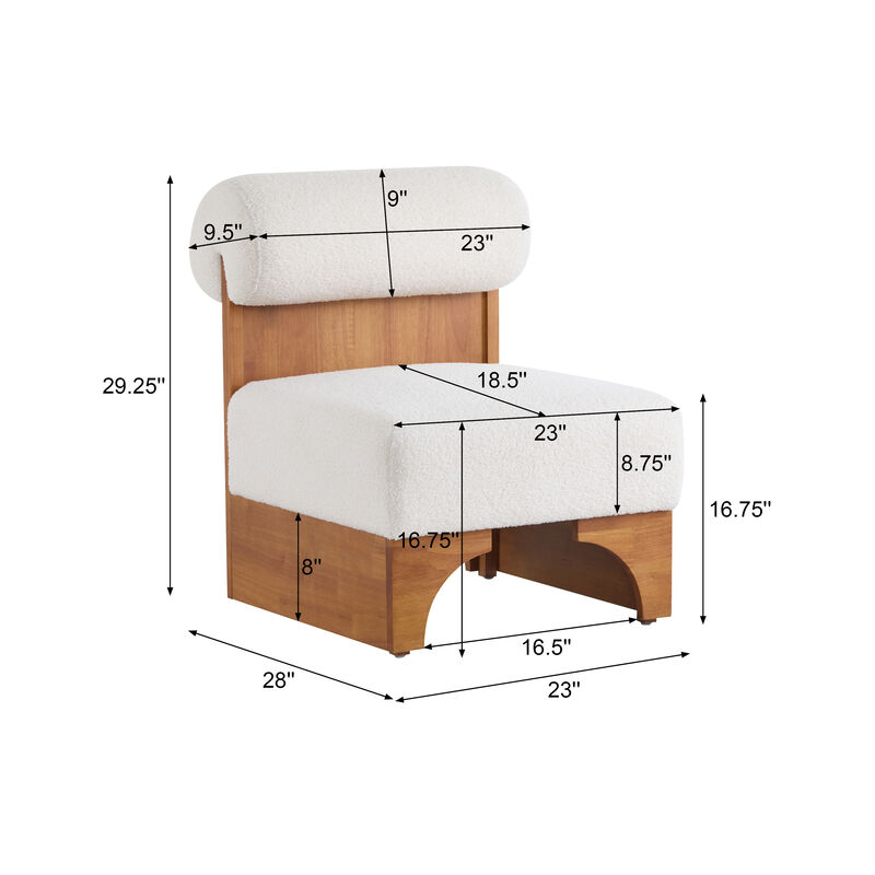 Merax Modern Boucle Lounge Chair Accent Chair