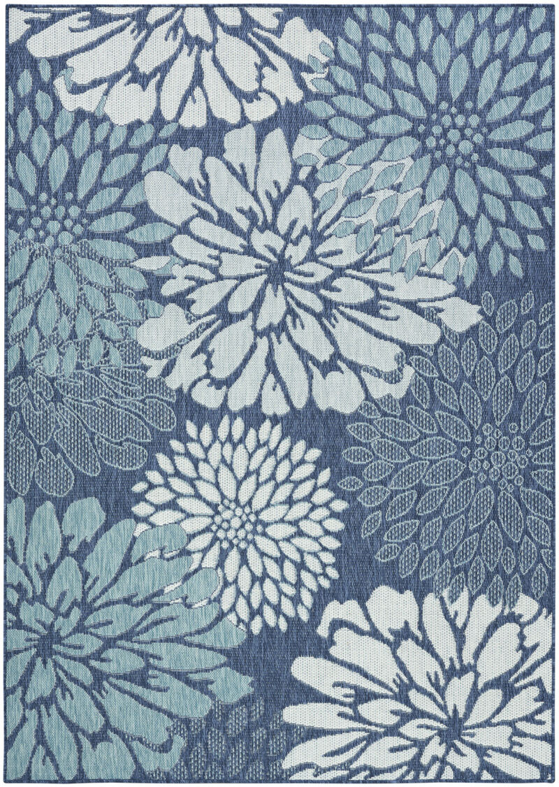 HomeRoots Floral Indoor Outdoor Area Rug image number 0