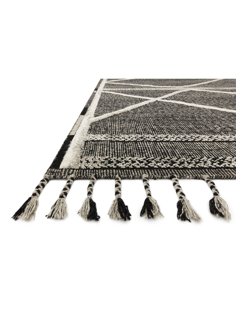 Iman IMA02 Beige/Charcoal 4' x 6' Rug