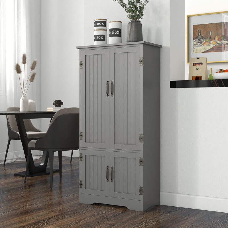 Hivvago Storage Cabinet with 2 Doors and Adjustable Shelving image number 1
