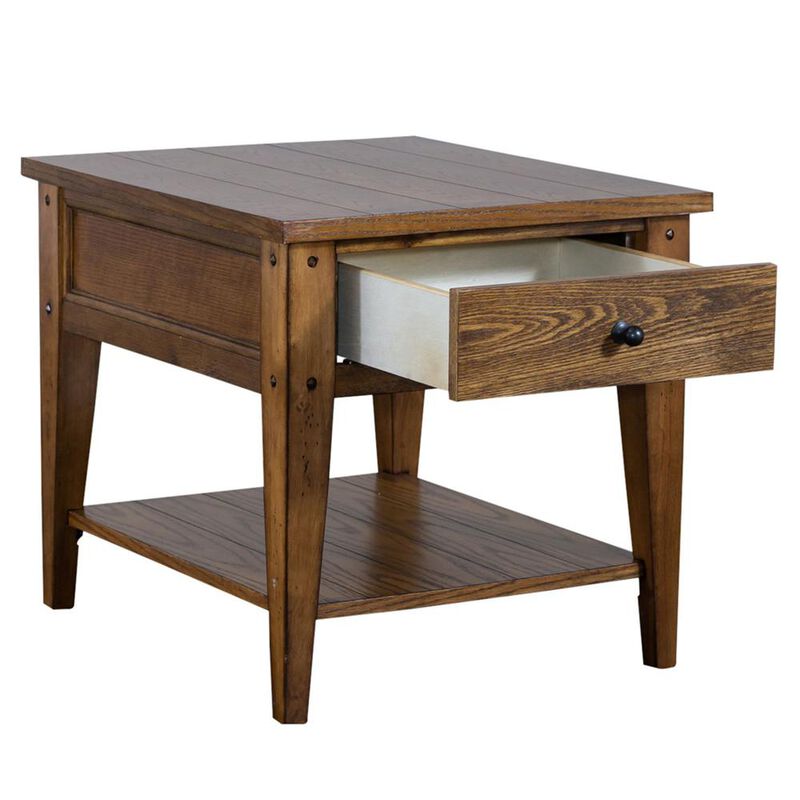 Liberty Furniture Lake House End Table in Oak image number 3