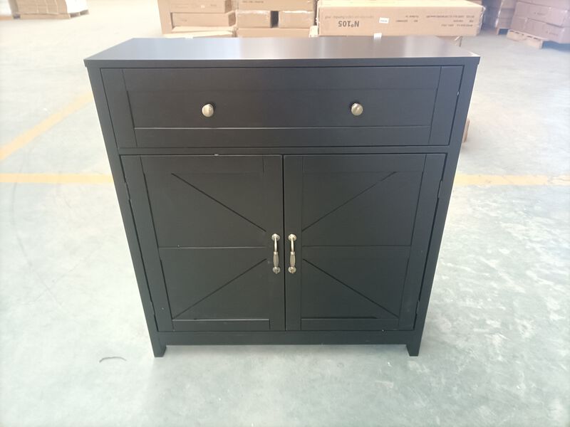 TATEUS Farmhouse Cabinet  Drawer & Adjustable Shelf for Kitchen