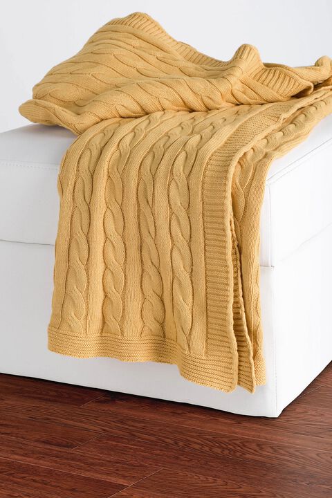 Honey Yellow 50" x 60" Throw Blanket