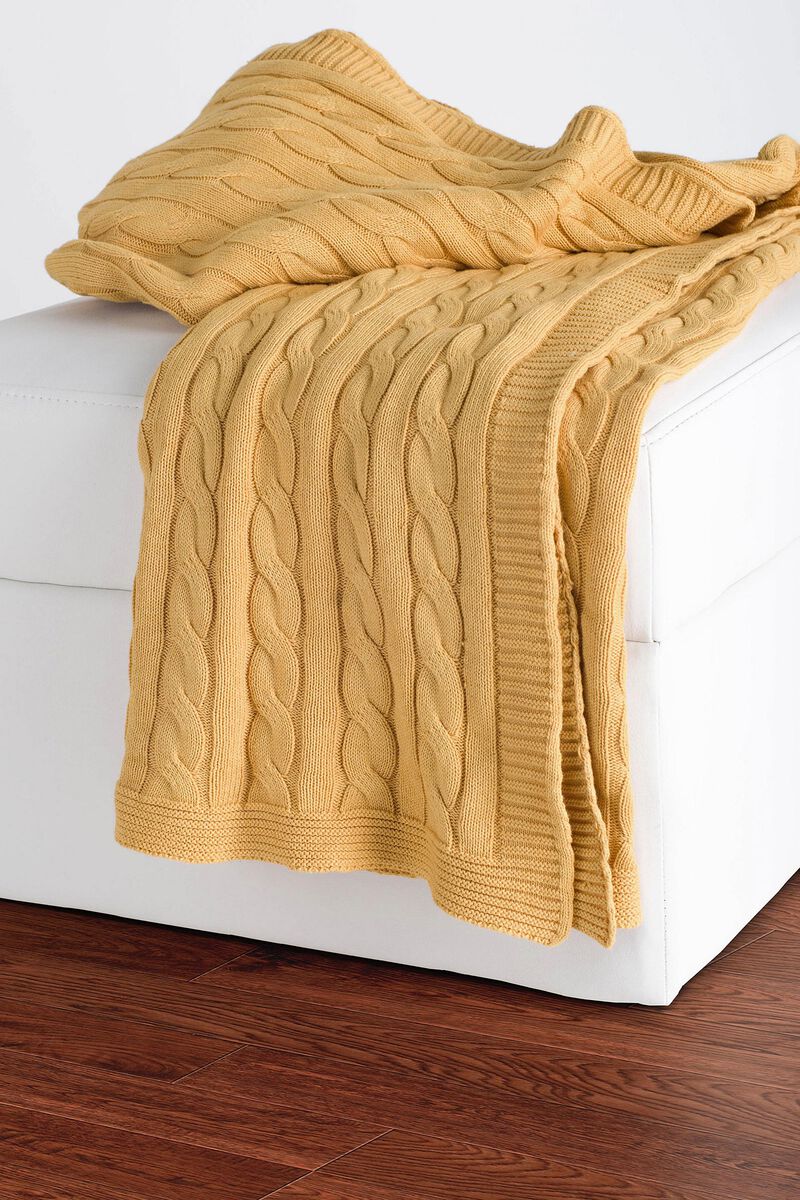 Honey Yellow 50" x 60" Throw Blanket