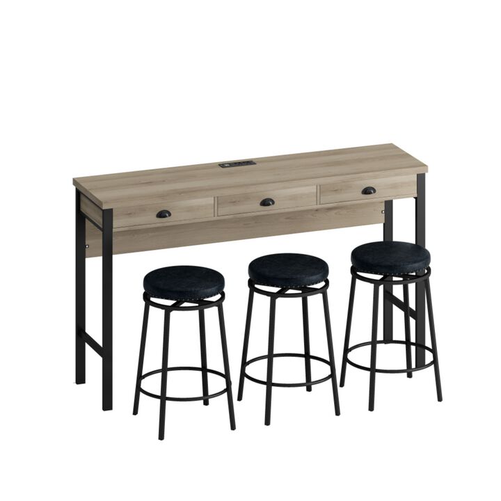 Furkel Industrial Bistro Set