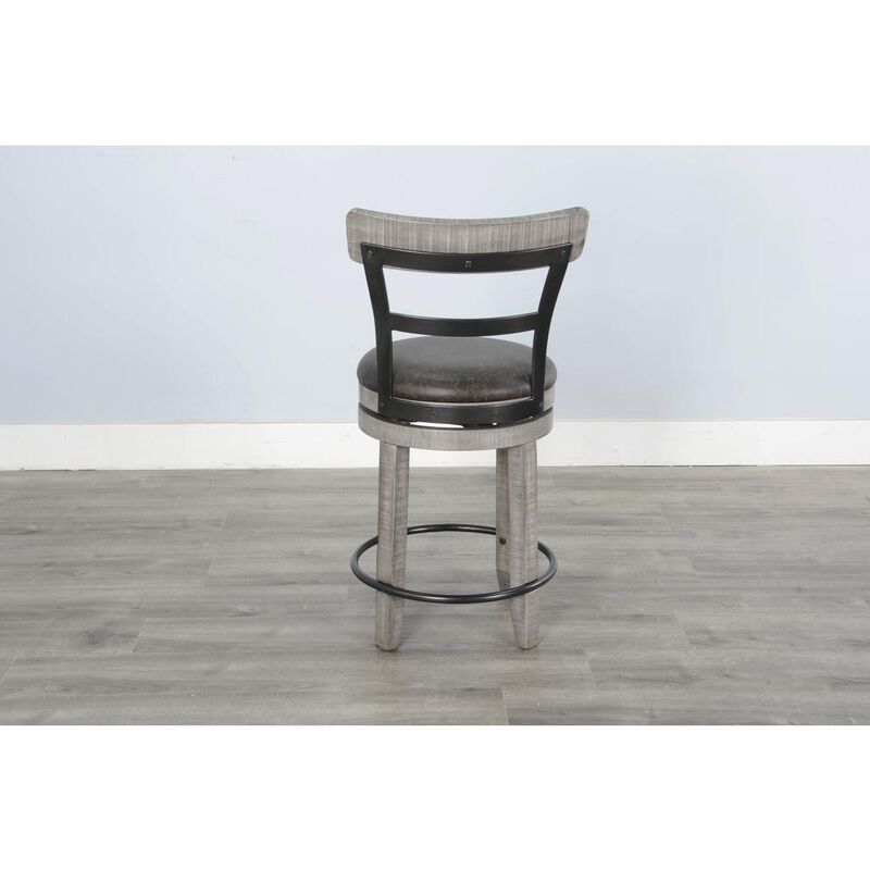 Sunny Designs Counter Swivel Barstool, Cushion Seat