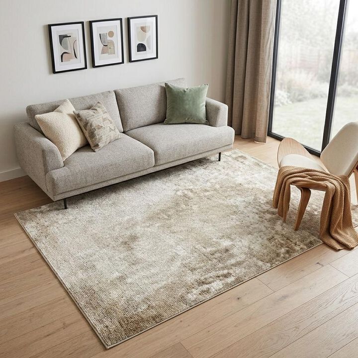 HomeRoots Abstract Non Skid Area Rug