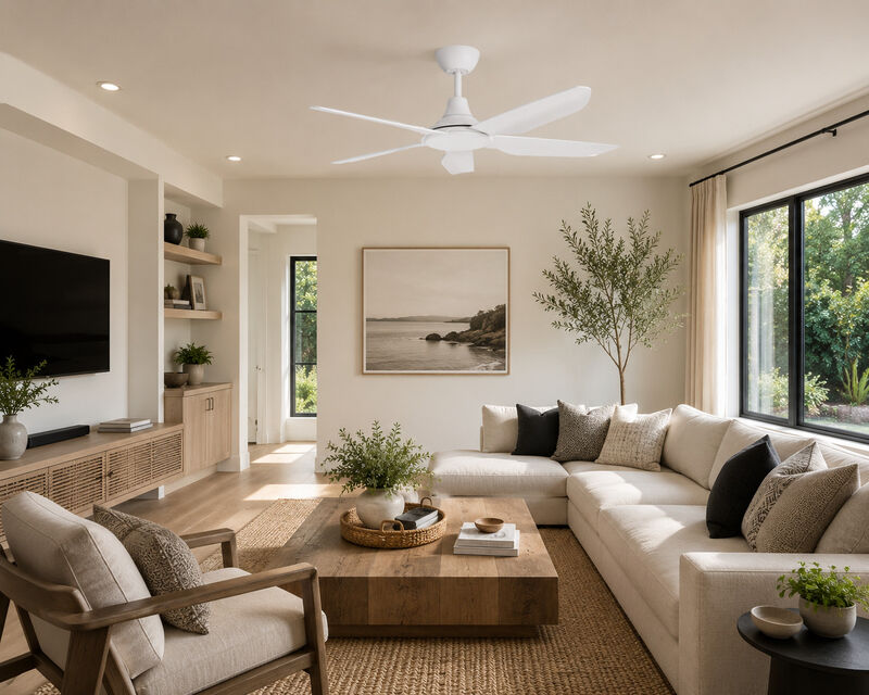 ENLIGHT 56" Smart DC Ceiling Fan, IP66 Outdoor/Coastal Rated, Matter Smart Home Integration, 5 Blades image number 5