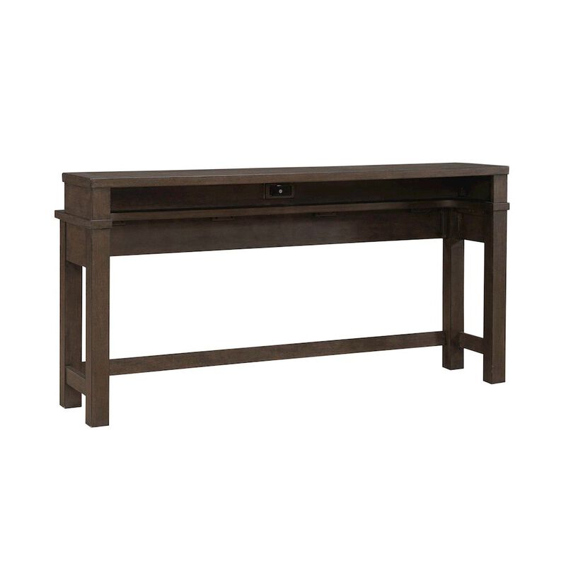 Liberty Furniture Console Bar Table with Charging Station - Satin Espresso image number 0