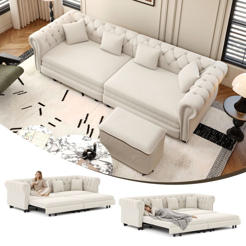 Cagrek Convertible Sleeper Sofa Bed image number 1