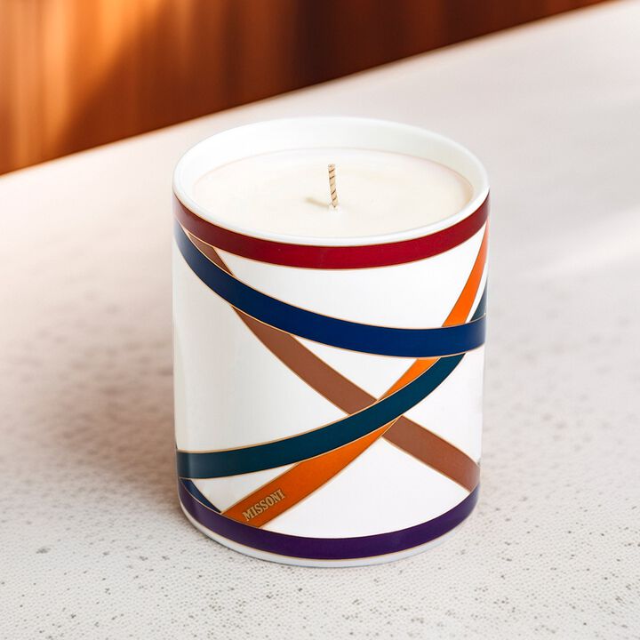 Scented Candle NASTRI MULTICOLOR, diam. 3.3", H 3.5"