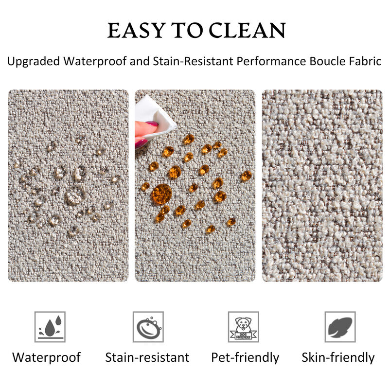 Ashlie Bouclé Swivel Barrel Chair