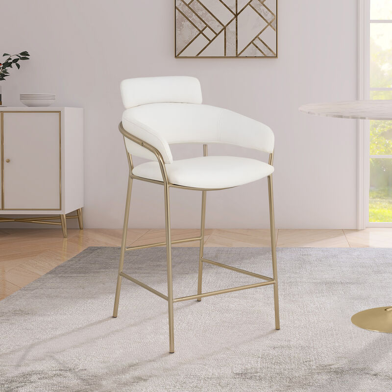 Meridian Furniture Yara Velvet Counter Stool