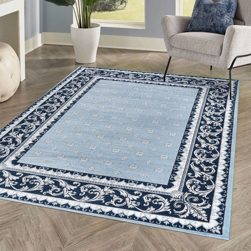 Acanthus French Border Area Rug