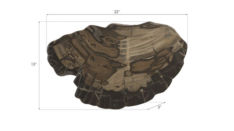 Cast Petrified Wood Wall Tile