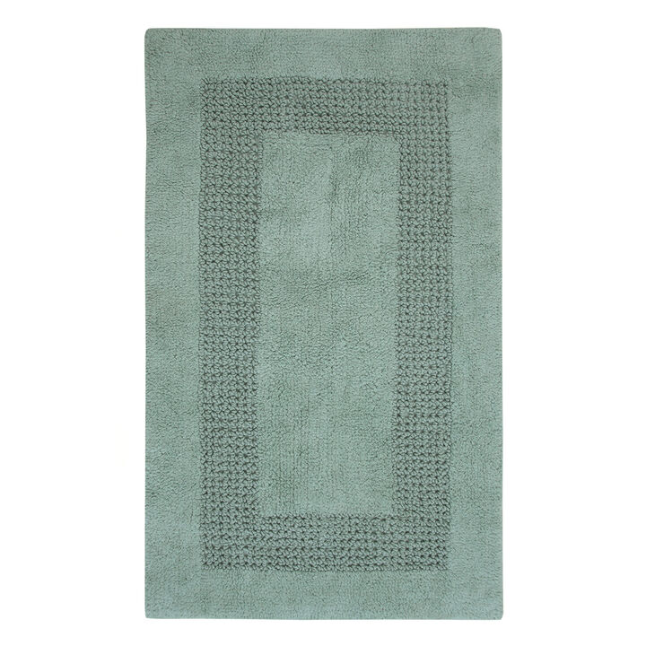 Perthshire Platinum Collection Beautiful Cotton Bath Rug Features Classic Racetrack Design Rug