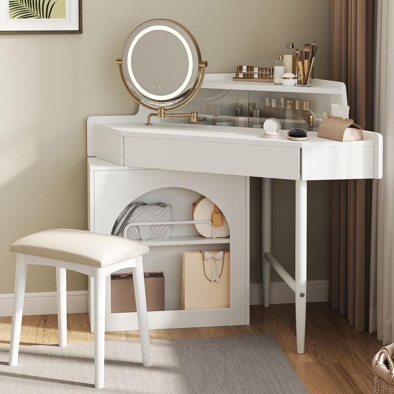 Tojard Corner Makeup Vanity Desk image number 3